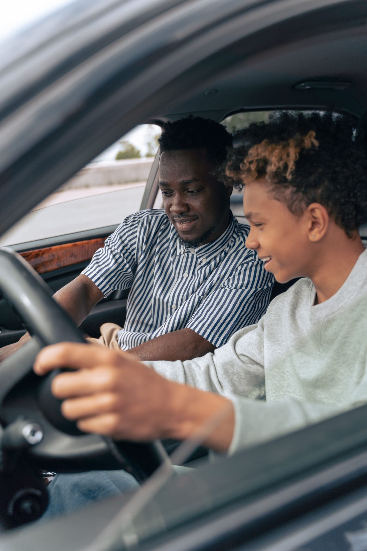 Rijles in de auto